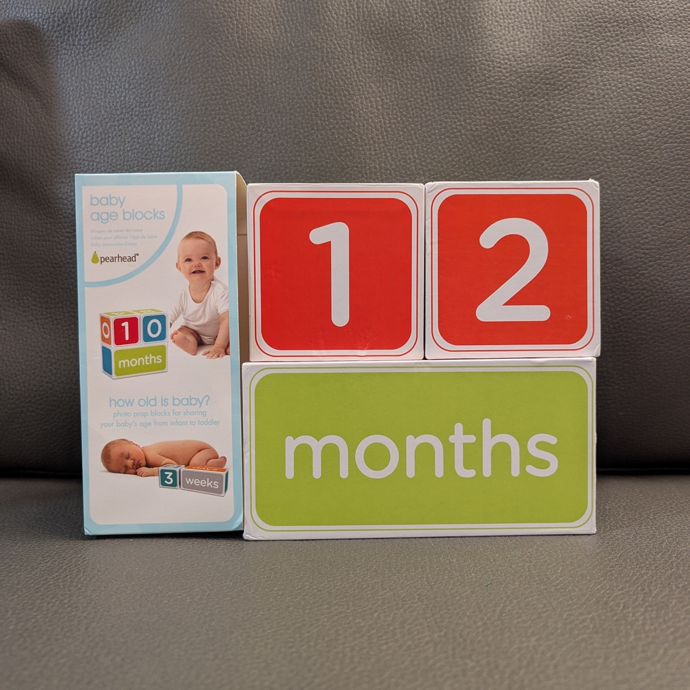 Pearhead Orange and Green Learning Toys for Milestone Moments